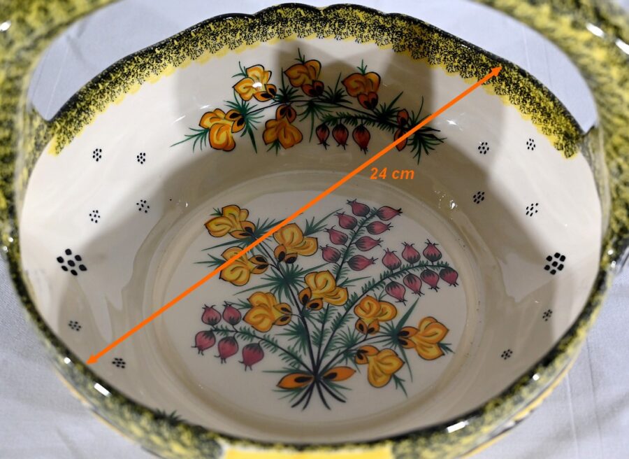 Panier en Faïence, Manufacture Henriot Quimper – Milieu XXe – Image 22