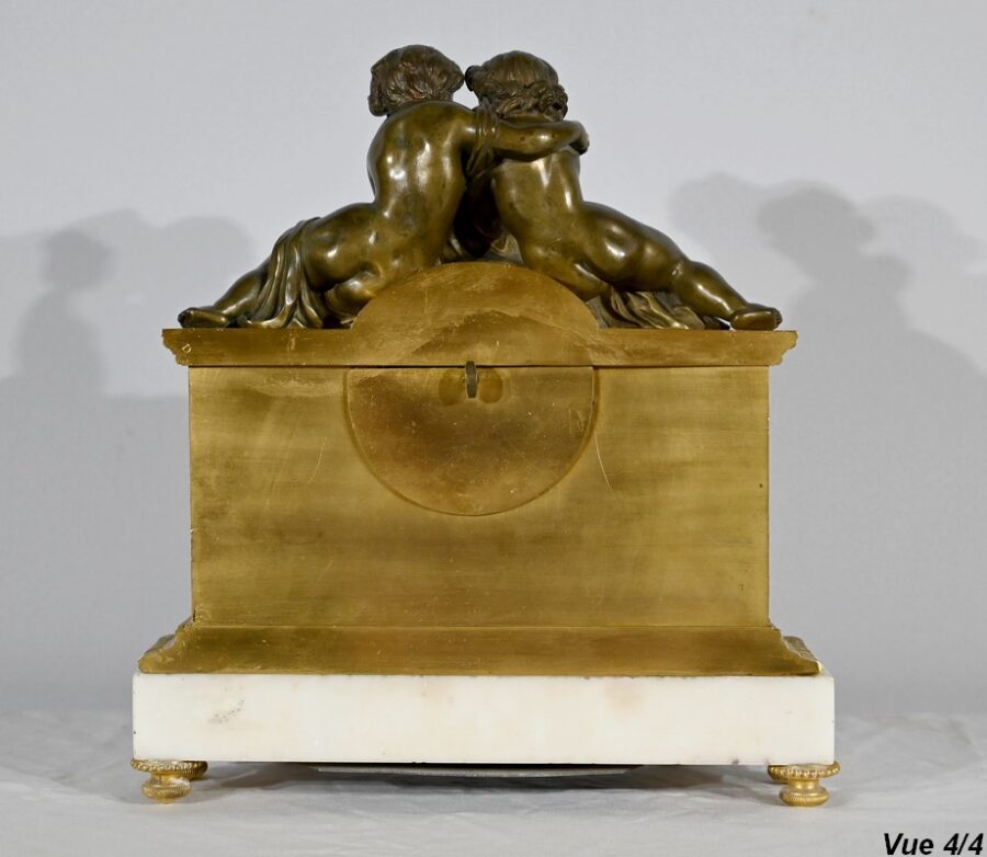 Pendule en Bronze et Marbre, style Louis XVI, époque Napoléon III – Milieu XIXe – Image 20