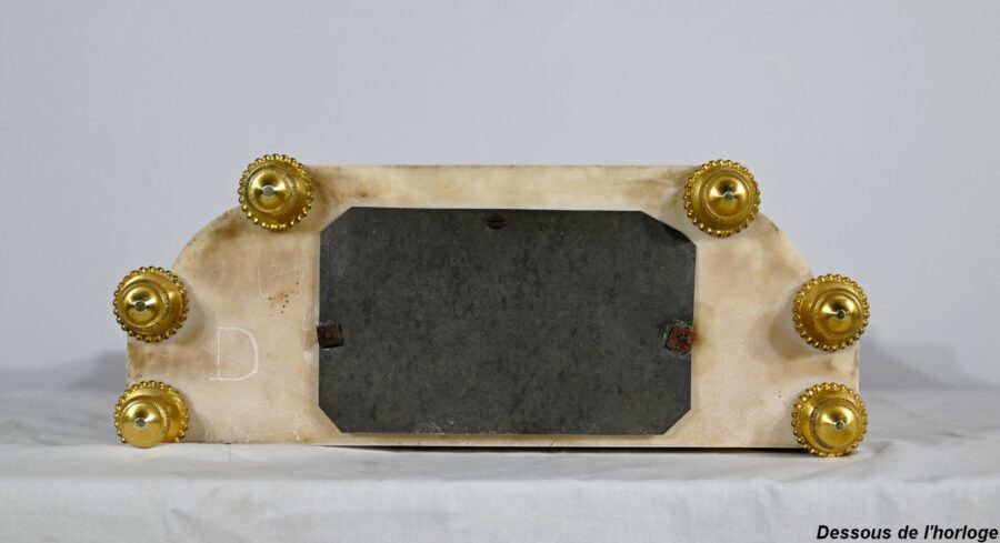 Pendule en Bronze et Marbre, style Louis XVI, époque Napoléon III – Milieu XIXe – Image 28