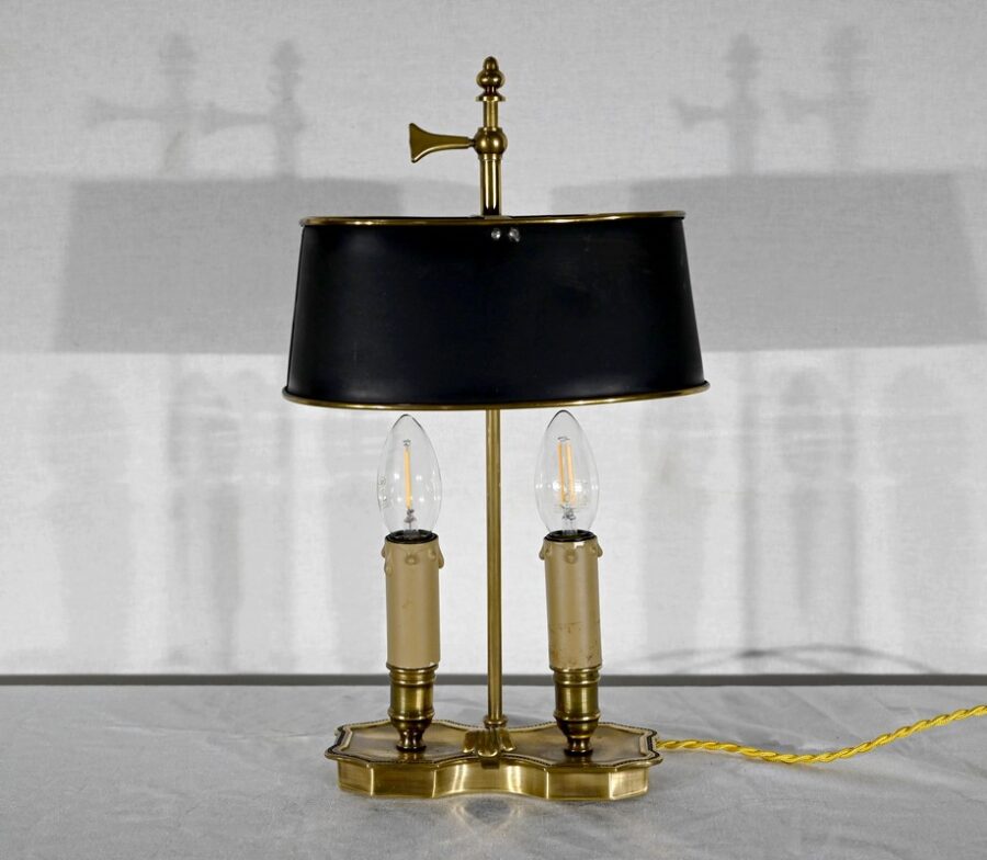 Petite Lampe Bouillotte en Laiton - Fin XIXe