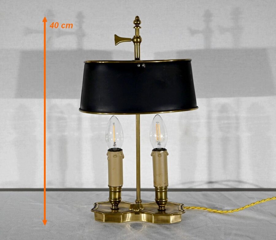 Petite Lampe Bouillotte en Laiton - Fin XIXe – Image 22