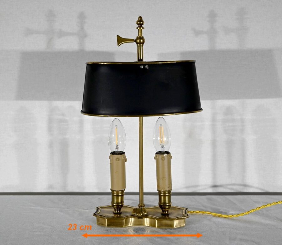 Petite Lampe Bouillotte en Laiton - Fin XIXe – Image 23