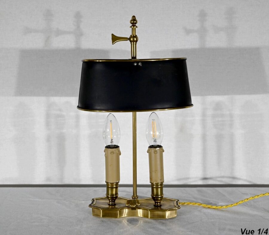 Petite Lampe Bouillotte en Laiton - Fin XIXe – Image 6
