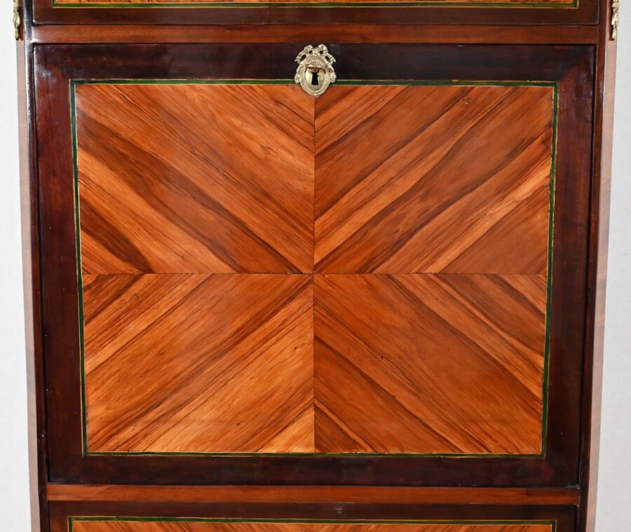 Secrétaire en Bois de Rose, époque Louis XVI – XVIIIe – Image 12