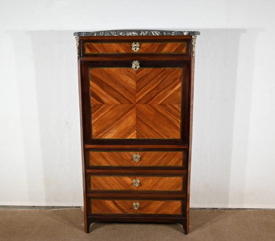 Secrétaire en Bois de Rose, époque Louis XVI – XVIIIe – Image 2