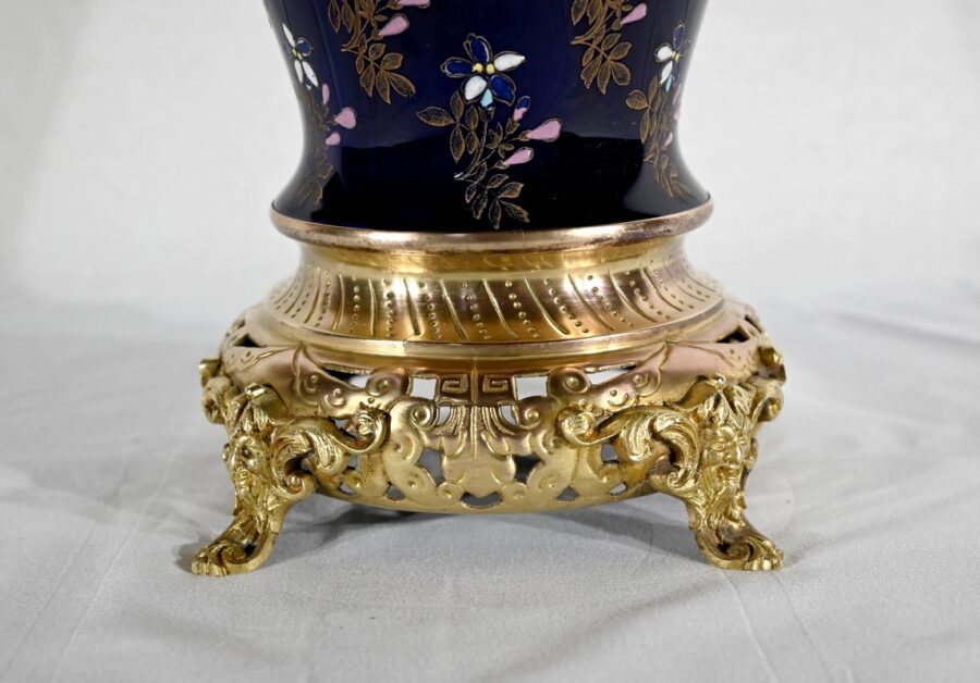 Vase en Céramique et Bronze Doré, Manufacture Boch Frères Keramis – Fin XIXe – Image 10