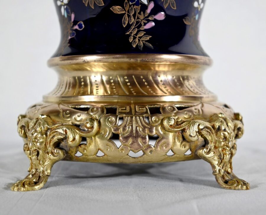 Vase en Céramique et Bronze Doré, Manufacture Boch Frères Keramis – Fin XIXe – Image 11