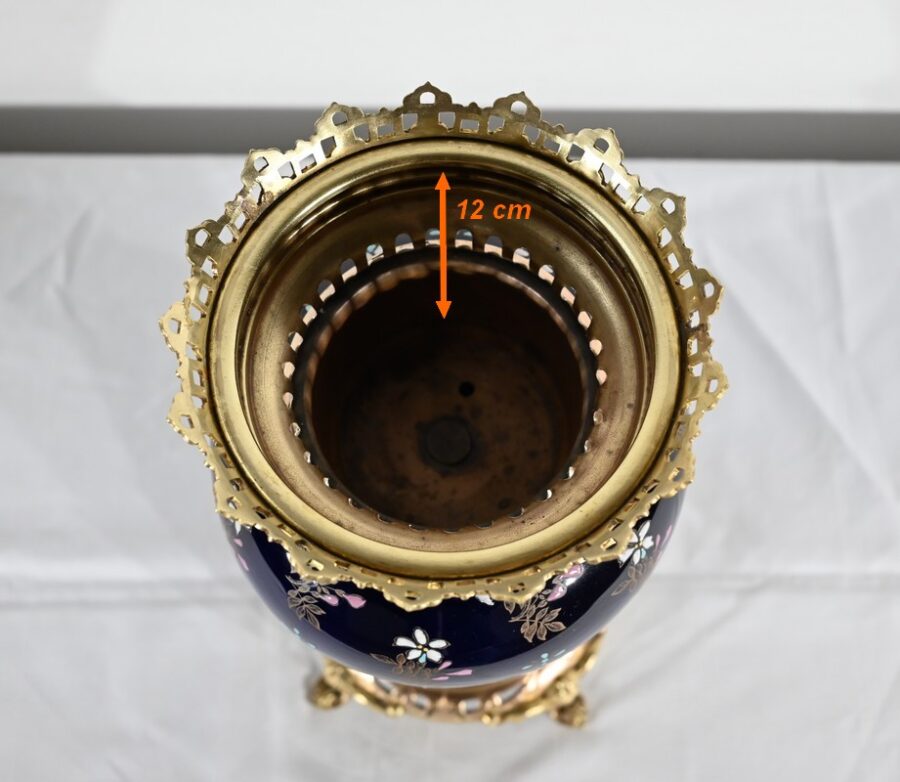 Vase en Céramique et Bronze Doré, Manufacture Boch Frères Keramis – Fin XIXe – Image 18