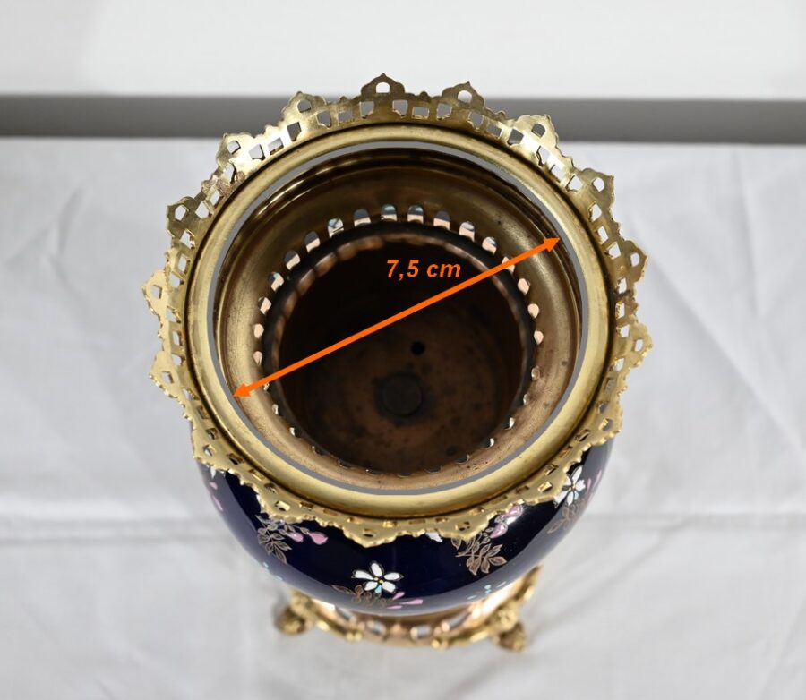 Vase en Céramique et Bronze Doré, Manufacture Boch Frères Keramis – Fin XIXe – Image 19