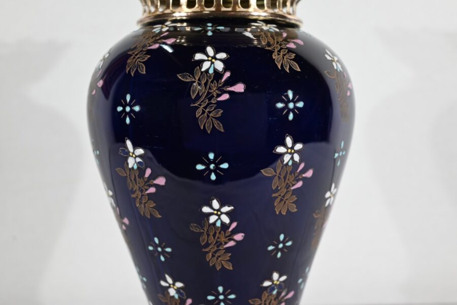 Vase en Céramique et Bronze Doré, Manufacture Boch Frères Keramis – Fin XIXe – Image 8