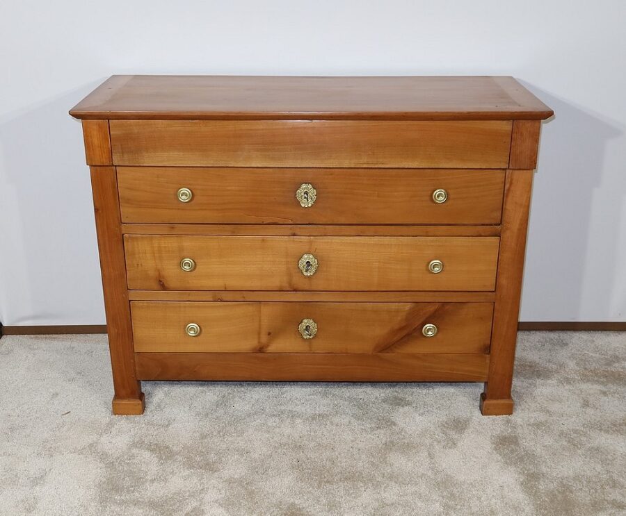 Petite Commode en Merisier massif, goût Directoire – 1ère partie du XIXe