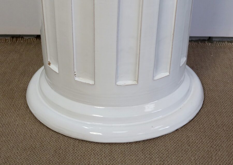 Colonne cannelée en Céramique émaillée – Milieu XXe – Image 10