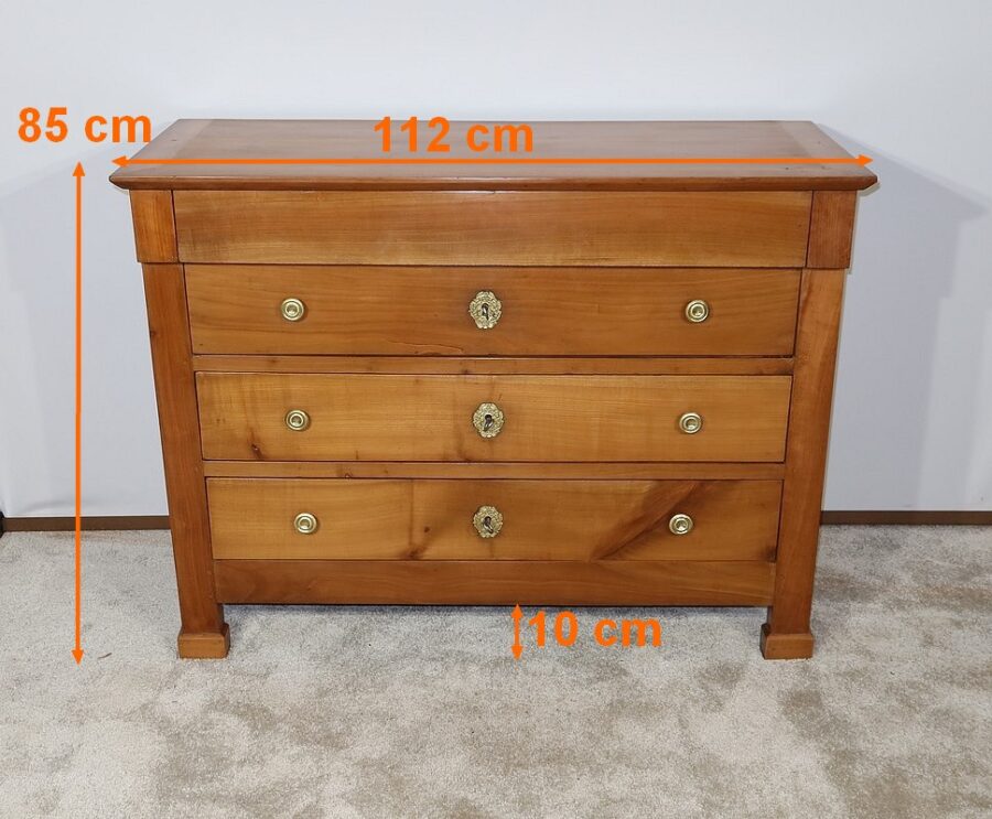 Petite Commode en Merisier massif, goût Directoire – 1ère partie du XIXe – Image 21
