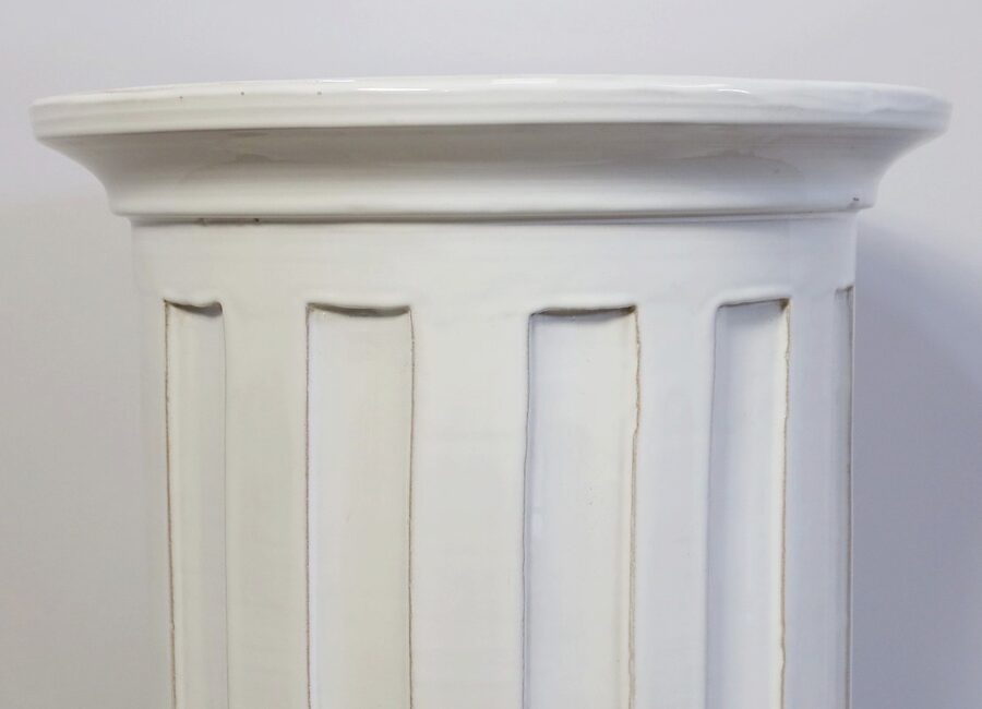 Colonne cannelée en Céramique émaillée – Milieu XXe – Image 7