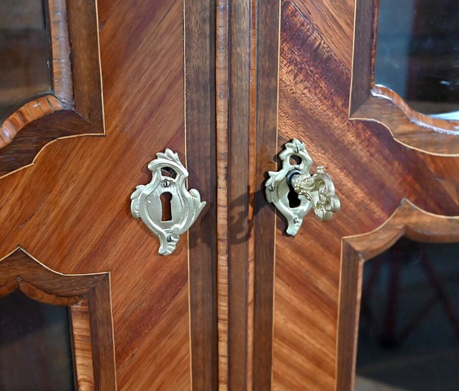 Bibliothèque en Bois de Rose et Indigène, époque Louis XV – XVIIIe – Image 10
