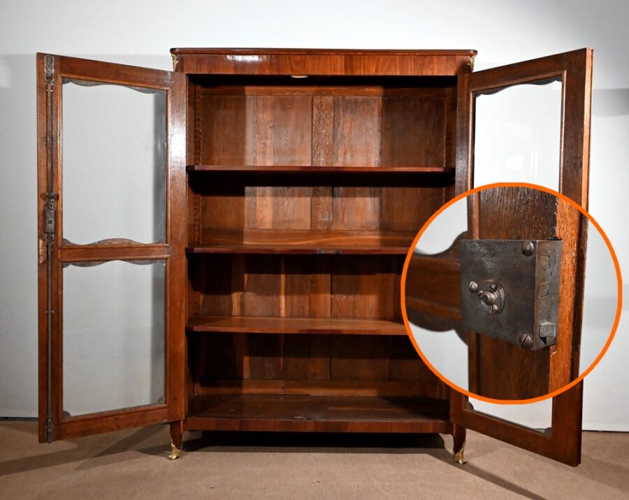 Bibliothèque en Bois de Rose et Indigène, époque Louis XV – XVIIIe – Image 17