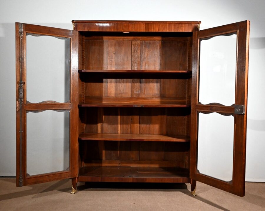 Bibliothèque en Bois de Rose et Indigène, époque Louis XV – XVIIIe – Image 4