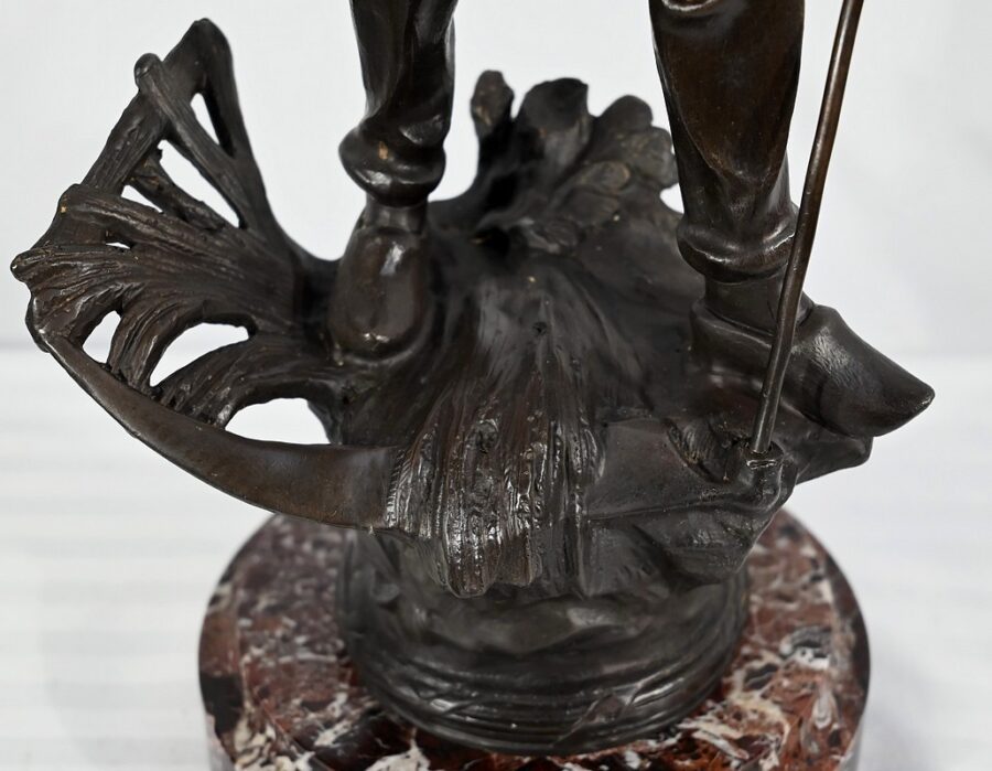 Bronze « Le Faucheur  », signé E.Aizelin – 2ème partie du XIXe – Image 10
