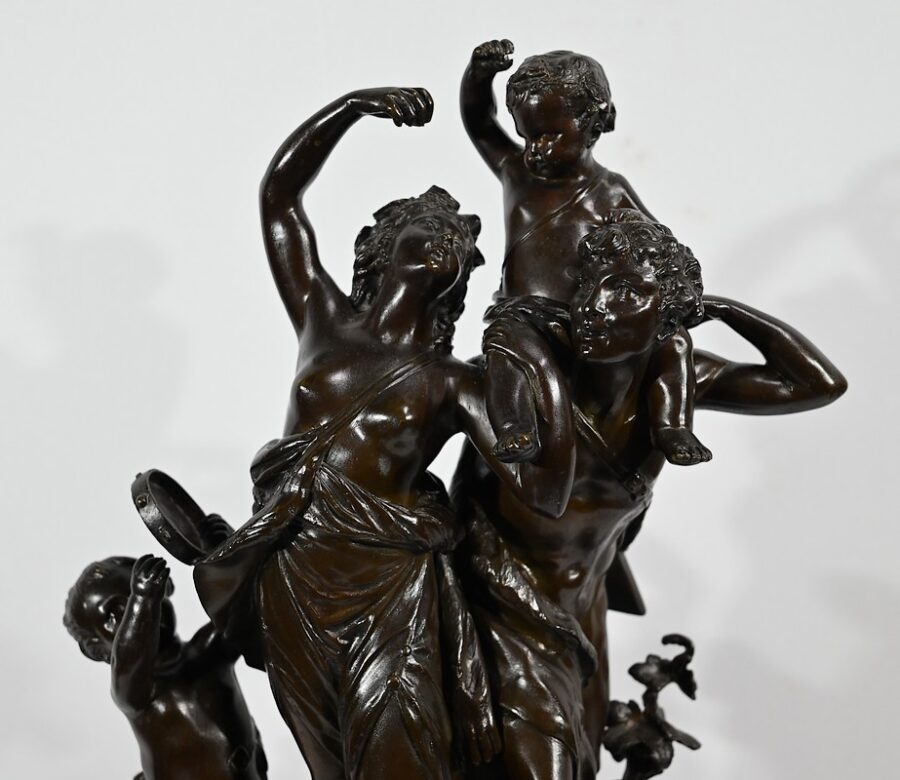 Bronze « L’enfance de Silène », d’après Clodion – 2ème partie du XIXe – Image 5
