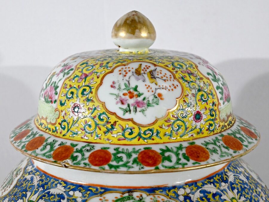 Importante Potiche en Porcelaine, Canton – Fin XIXe – Image 12