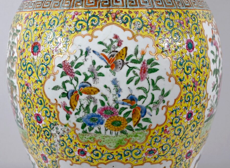 Importante Potiche en Porcelaine, Canton – Fin XIXe – Image 19