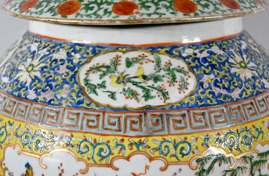 Importante Potiche en Porcelaine, Canton – Fin XIXe – Image 23