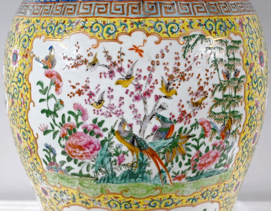 Importante Potiche en Porcelaine, Canton – Fin XIXe – Image 24