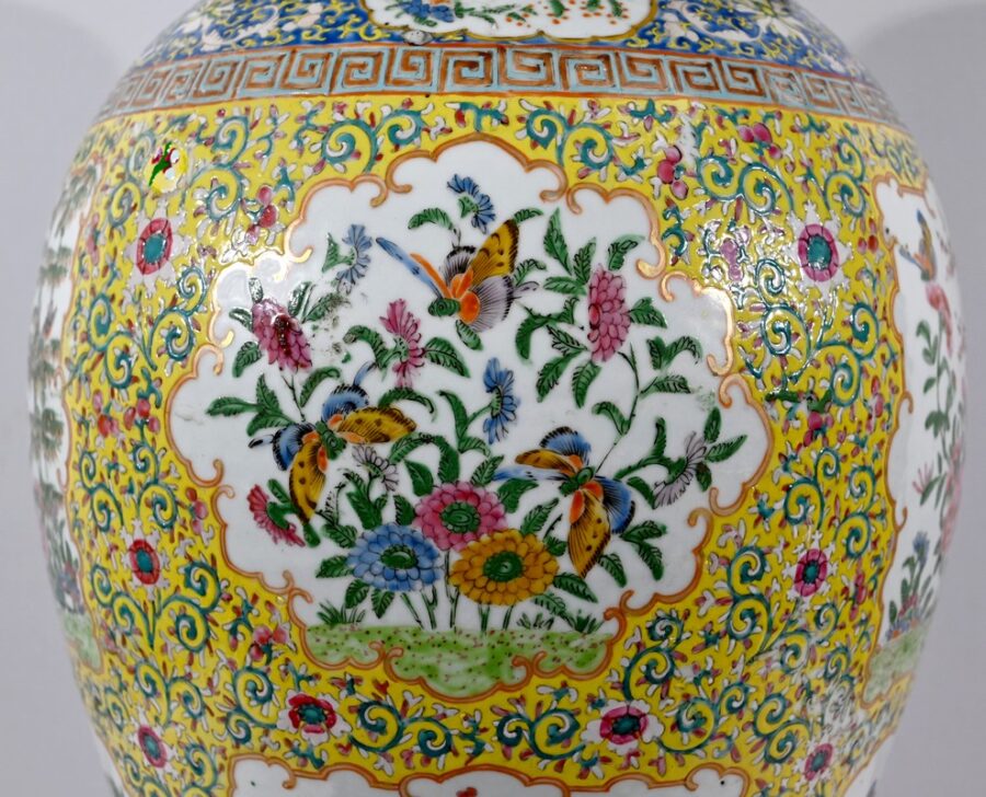 Importante Potiche en Porcelaine, Canton – Fin XIXe – Image 9