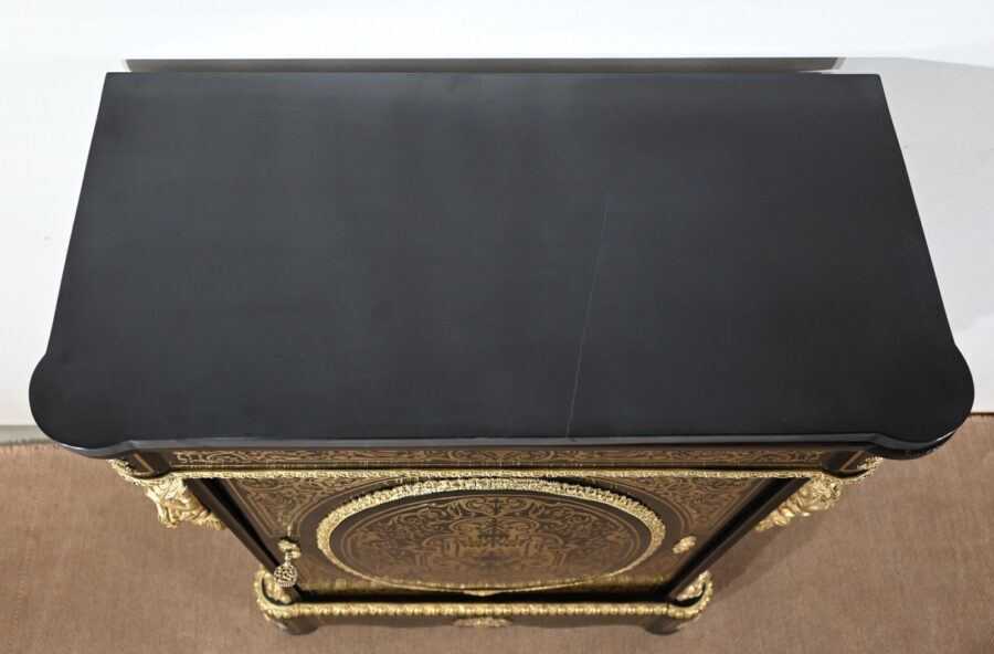 Meuble d’Appui en Poirier Noirci, époque Napoléon III – Milieu XIXe – Image 5