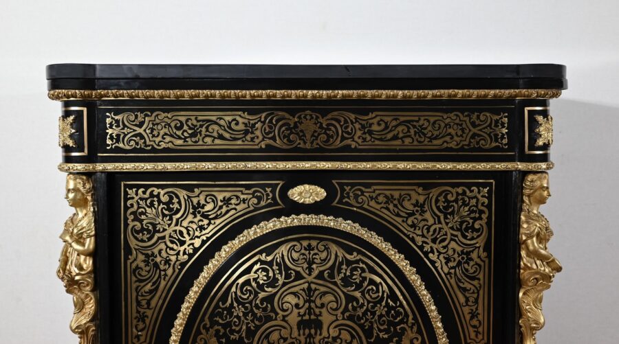 Meuble d’Appui en Poirier Noirci, époque Napoléon III – Milieu XIXe – Image 7