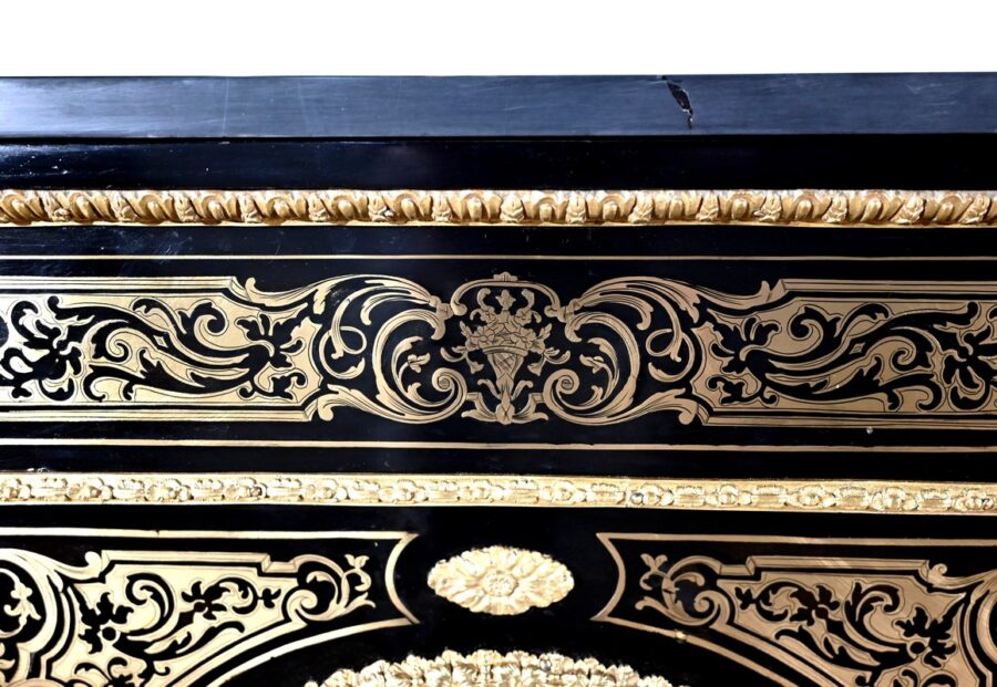Meuble d’Appui en Poirier Noirci, époque Napoléon III – Milieu XIXe – Image 8