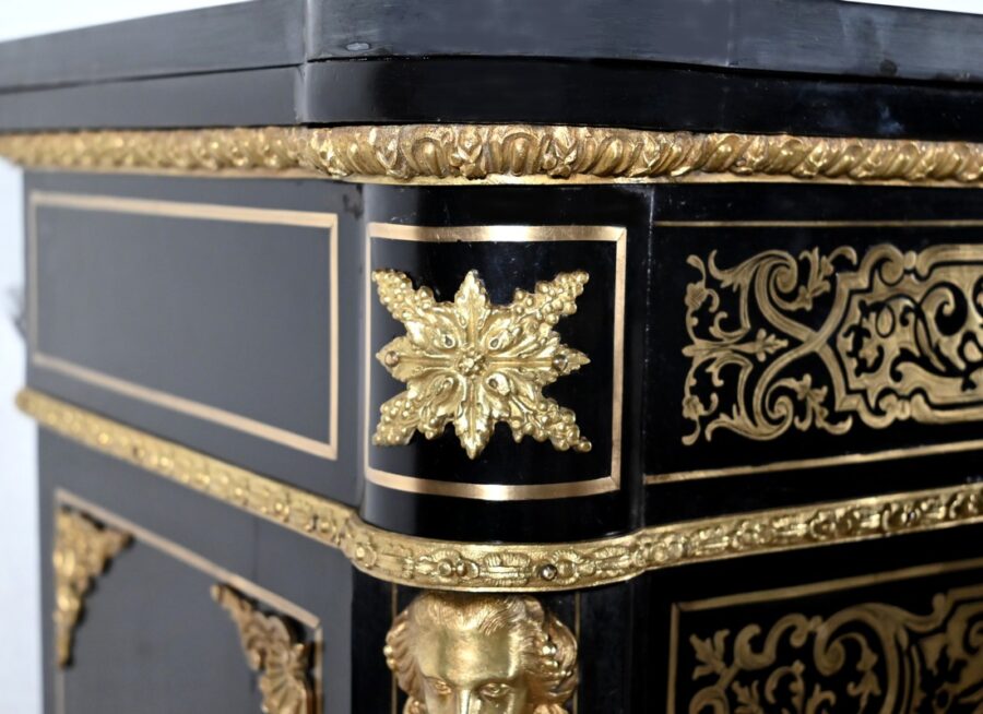 Meuble d’Appui en Poirier Noirci, époque Napoléon III – Milieu XIXe – Image 9