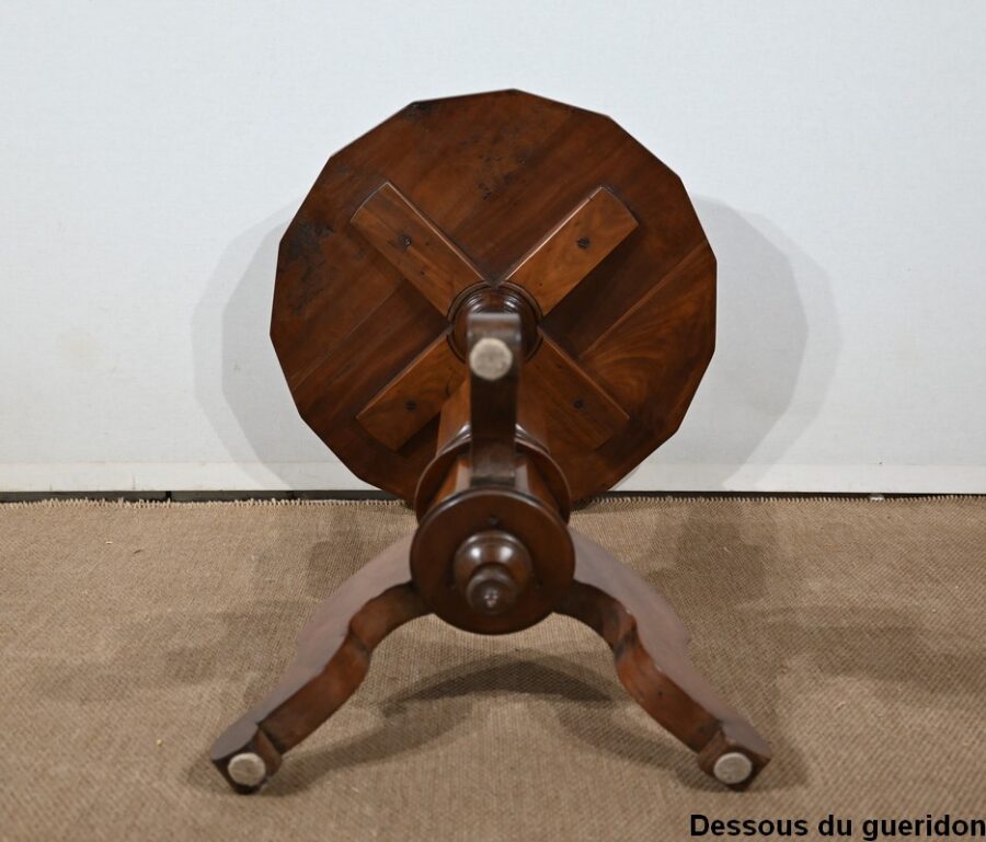 Petit Guéridon Tripode en Acajou, époque Restauration – 1ère partie du XIXe – Image 20