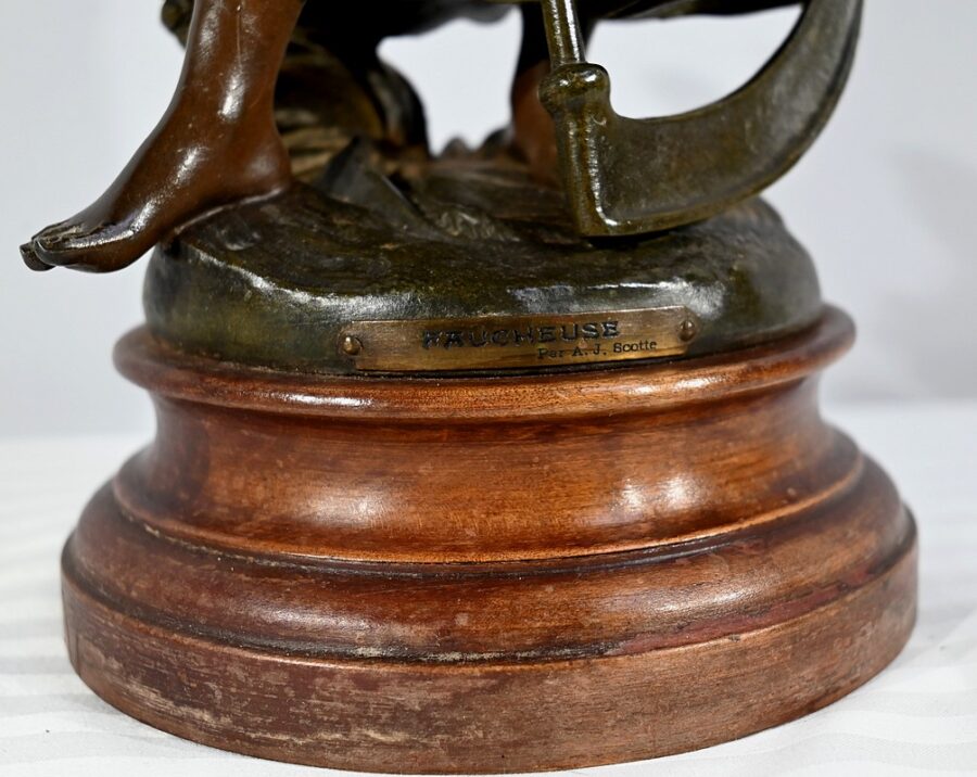 Régule « Faucheuse  », signé A-J.Scotte – Fin XIXe – Image 12