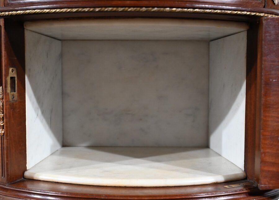 Table Tambour en Acajou, Maison Lalande, style Louis XVI – Fin XIXe – Image 22