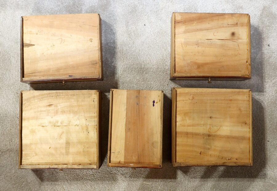 Petit Bureau de Pente en Chêne, goût directoire – 2ème partie XIXe – Image 20