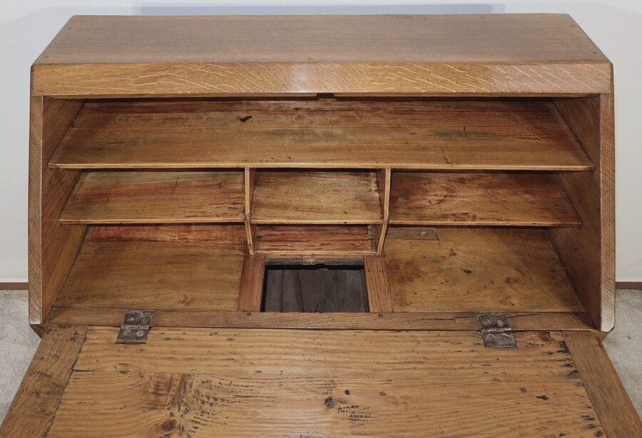 Petit Bureau de Pente en Chêne, goût directoire – 2ème partie XIXe – Image 21