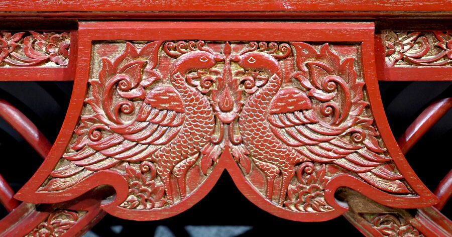 Palanquin Barreaudé en Teck, Chine – Fin XIXe – Image 14