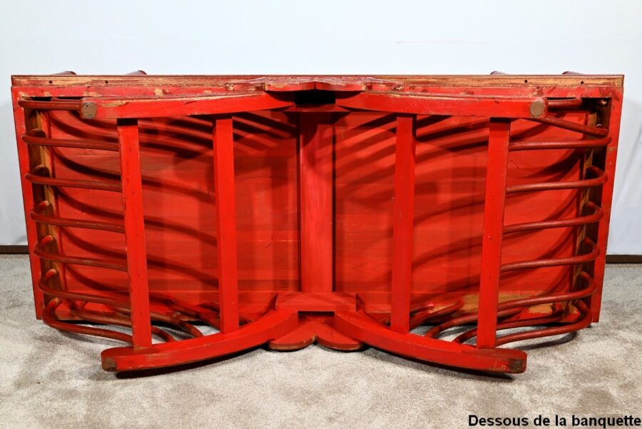 Palanquin Barreaudé en Teck, Chine – Fin XIXe – Image 27