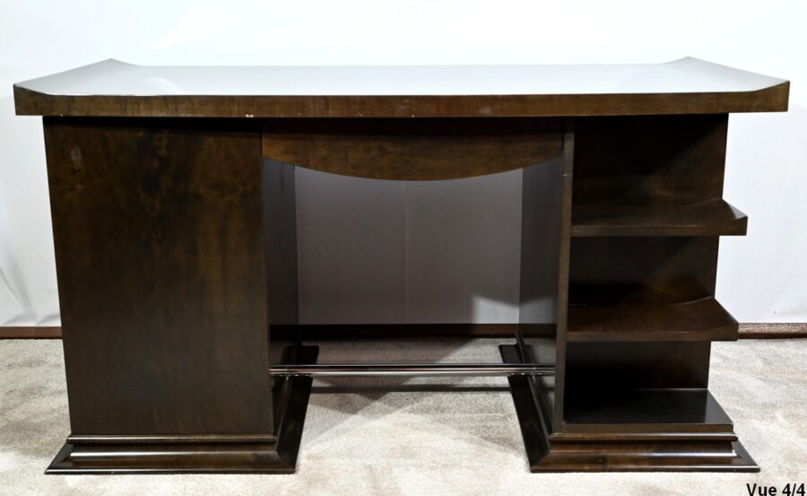 Ensemble Bureau et Fauteuil en Sycomore, Attribué à Hugues Chevalier – 1980 – Image 24
