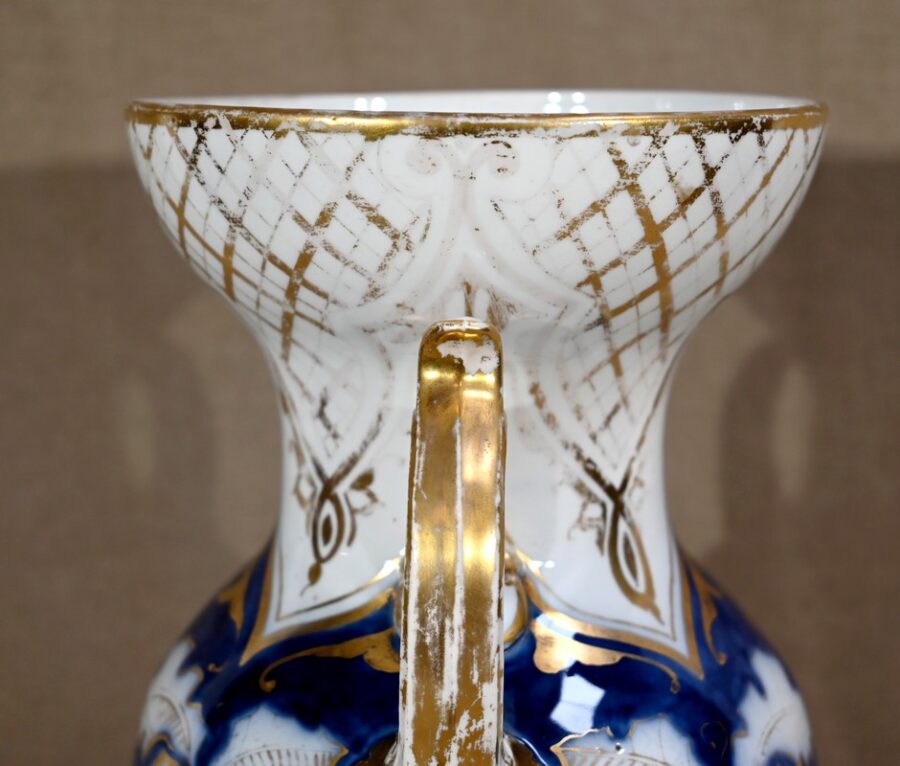 Important Vase en Porcelaine de Bayeux – Fin XIXe – Image 17