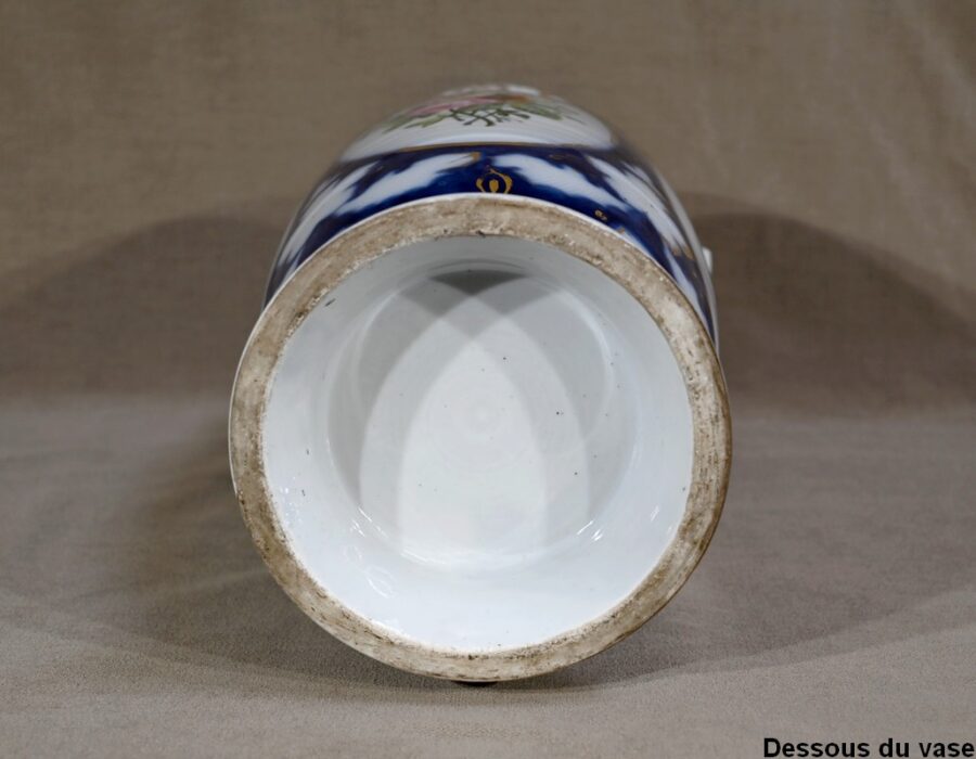 Important Vase en Porcelaine de Bayeux – Fin XIXe – Image 26