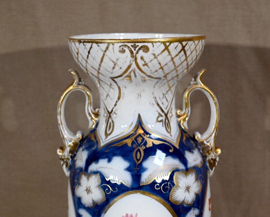 Important Vase en Porcelaine de Bayeux – Fin XIXe – Image 7
