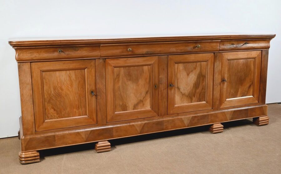 Importante Enfilade en Noyer Blond, époque Louis Philippe – Milieu XIXe – Image 2