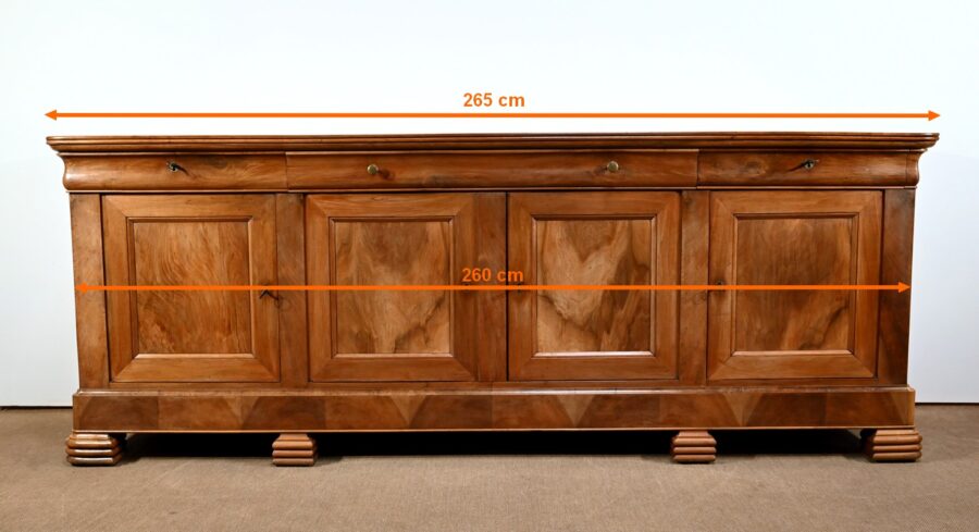 Importante Enfilade en Noyer Blond, époque Louis Philippe – Milieu XIXe – Image 24