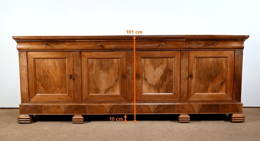 Importante Enfilade en Noyer Blond, époque Louis Philippe – Milieu XIXe – Image 26