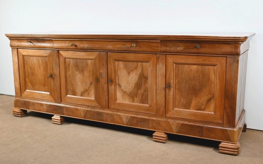 Importante Enfilade en Noyer Blond, époque Louis Philippe – Milieu XIXe – Image 3