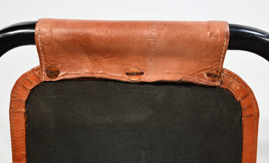 Paire de Chaises en Métal et Cuir, d'après C.Perriand pour les Arcs – 1960 – Image 20