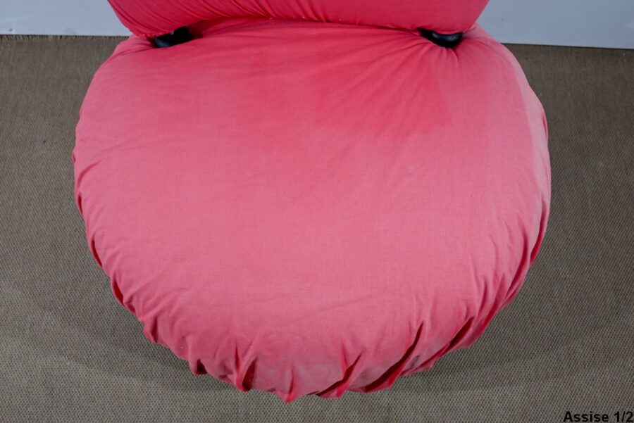 Paire de Fauteuils Pouf Cinna – 1980 – Image 6