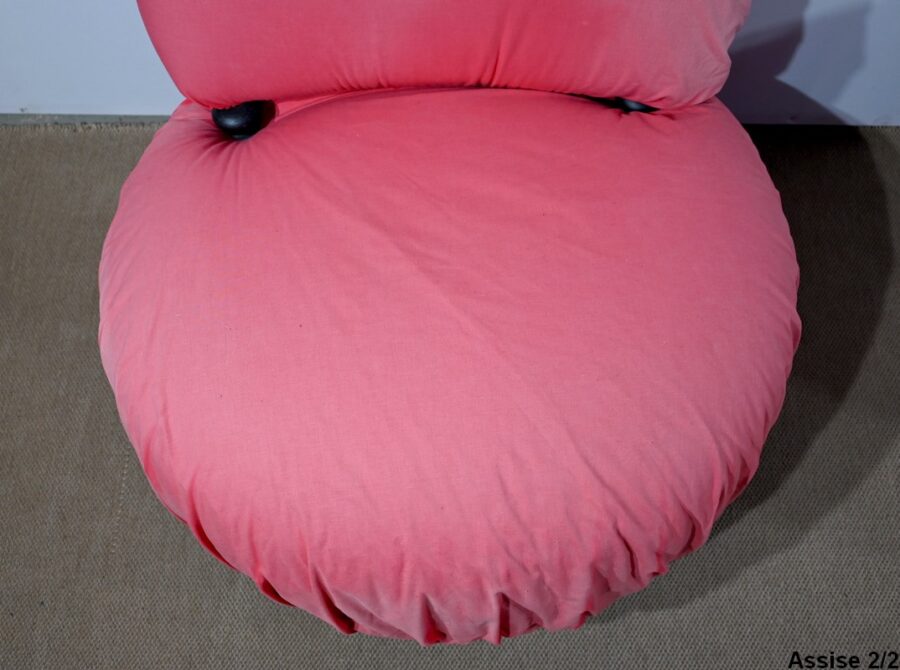 Paire de Fauteuils Pouf Cinna – 1980 – Image 7